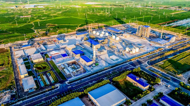 Green methanol plant Taonan, China.
