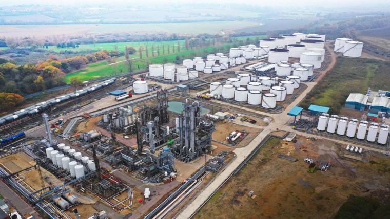 Production plant in Harwich, Great Britain