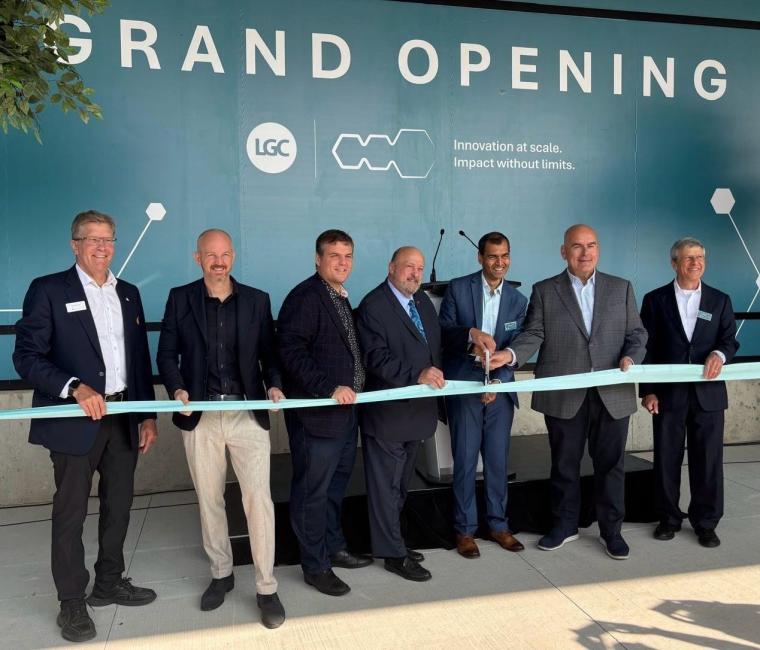 Company representatives at the opening
