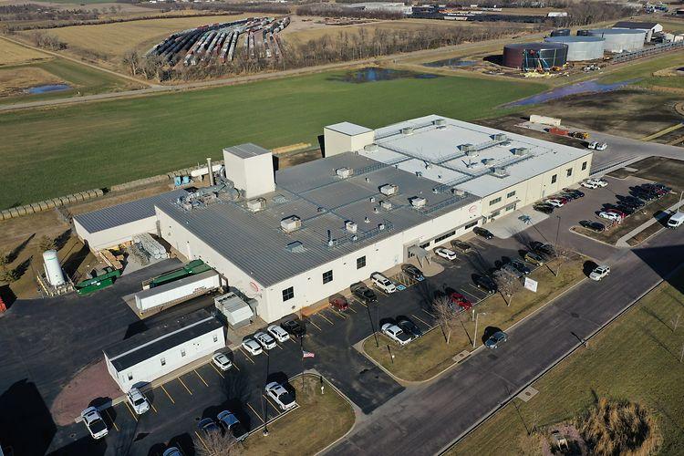 Aerial shot of the facility