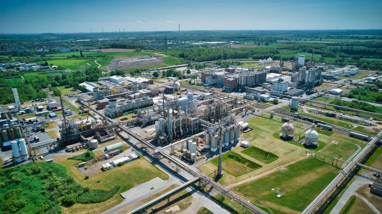 Aerial of Ineos Rheinberg site