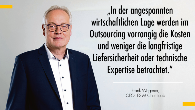 Frank Wegener, ESIM Chemicals
