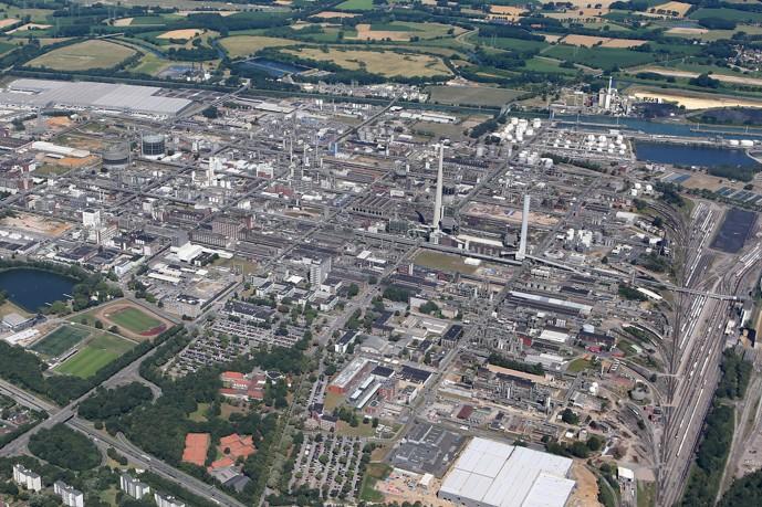 Luftaufnahme des Chemiestandorts Marl in Deutschland, wo Ineos eine BDO-Anlage...