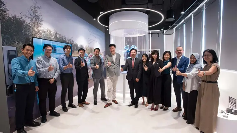 Company representatives at the signing