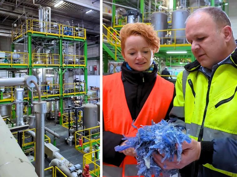 Chemische Recyclinganlage von Carboliq in Ennigerloh, Nordrhein-Westfalen: In...