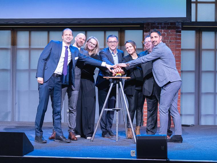 Brand presence under the new umbrella brand (from left to right): Marián...