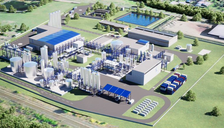 Architectural View of First PET Biorecycling Plant