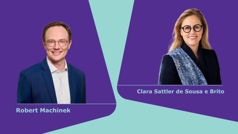 Clara Sattler de Sousa e Brito zur Head of Discovery Solutions und Robert...