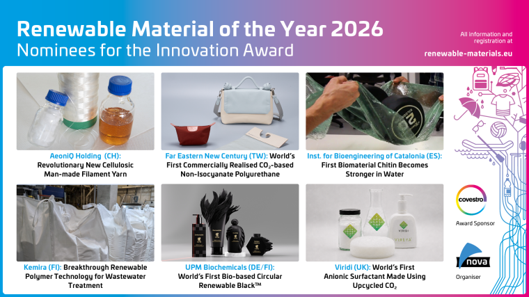 Renewable Materials Conference 2026 – Defossilisierung durch Innovation