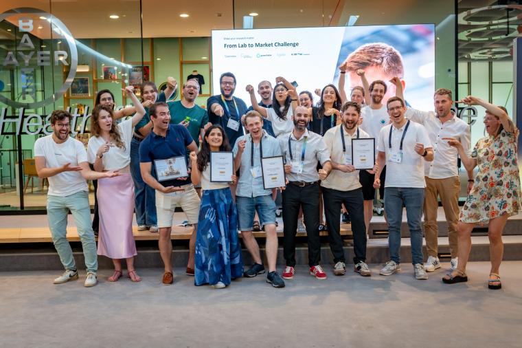 Winners in a group photo