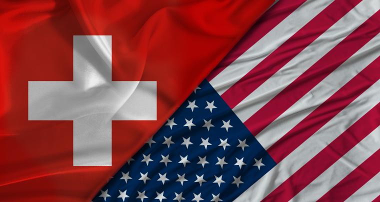 Swiss and USA flags