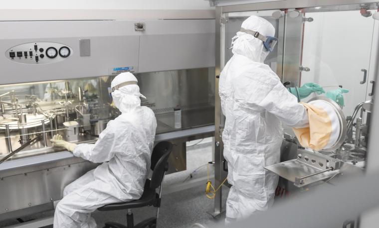 workers in a laboratory