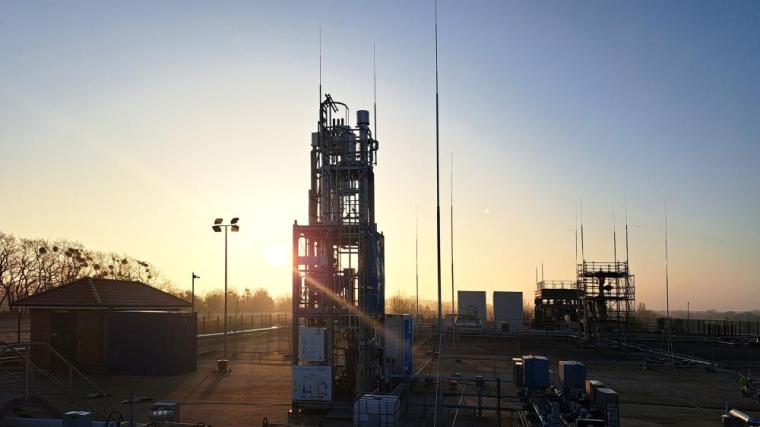 Kleinere von Bilfinger entwickelte H2Dry-Testanlage. In Huntorf (Wesermarsch)...