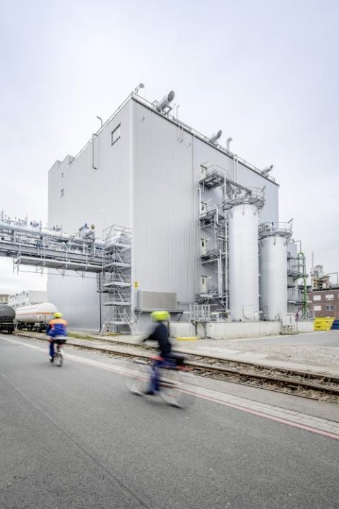 Outside the new plant