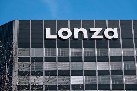 Lonza logo on a building