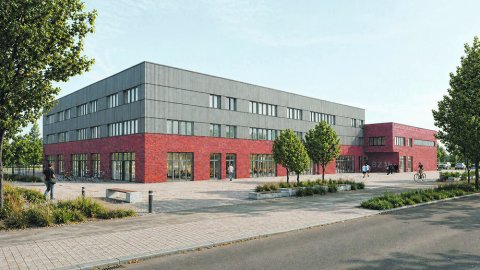 Für über 75 Mio. EUR entsteht in Bitterfeld eine neue Ausbildungsstätte, die mehr als 250 Auszubildenden moderne Perspektiven eröffnet.
