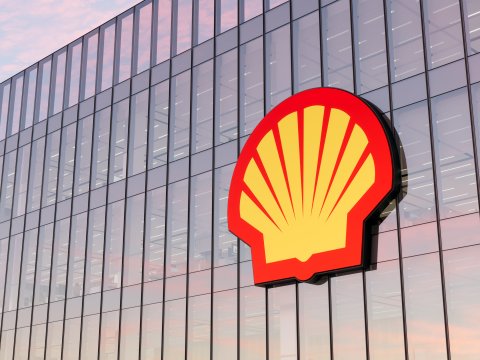 Shell logo on a building