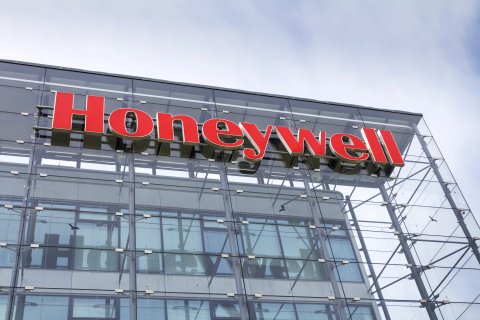 Honeywell logo on building